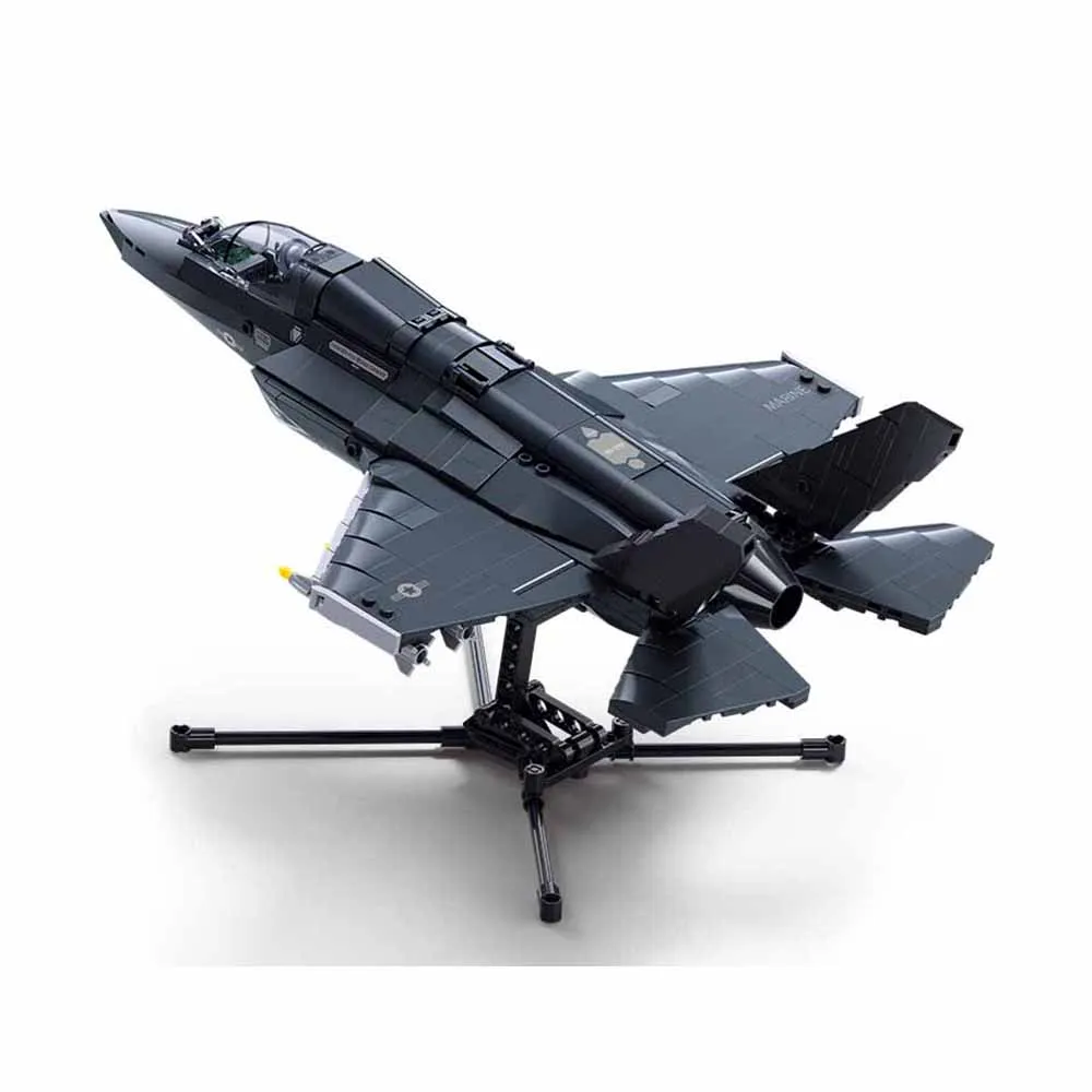 Military War F-35 Lightning US Advance Stealth Fighter Aircraft Plane Building Blocks Model Air Force Bricks Toys Gift
