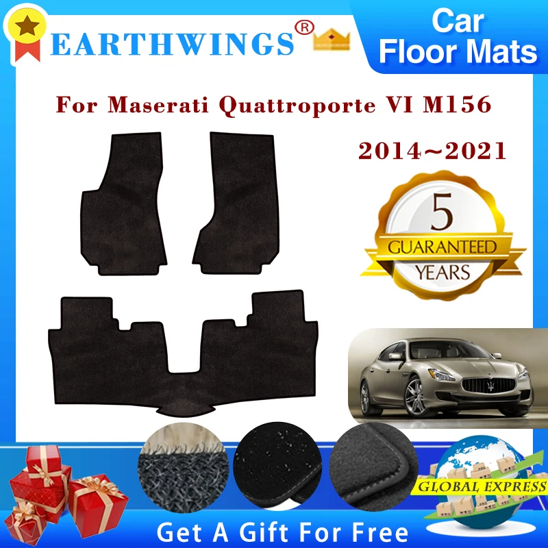 

Car Floor Mats For Maserati Quattroporte VI M156 2014~2021 Carpets Footpads Anti-slip Cape Rugs Cover Foot Pads Auto Accessories