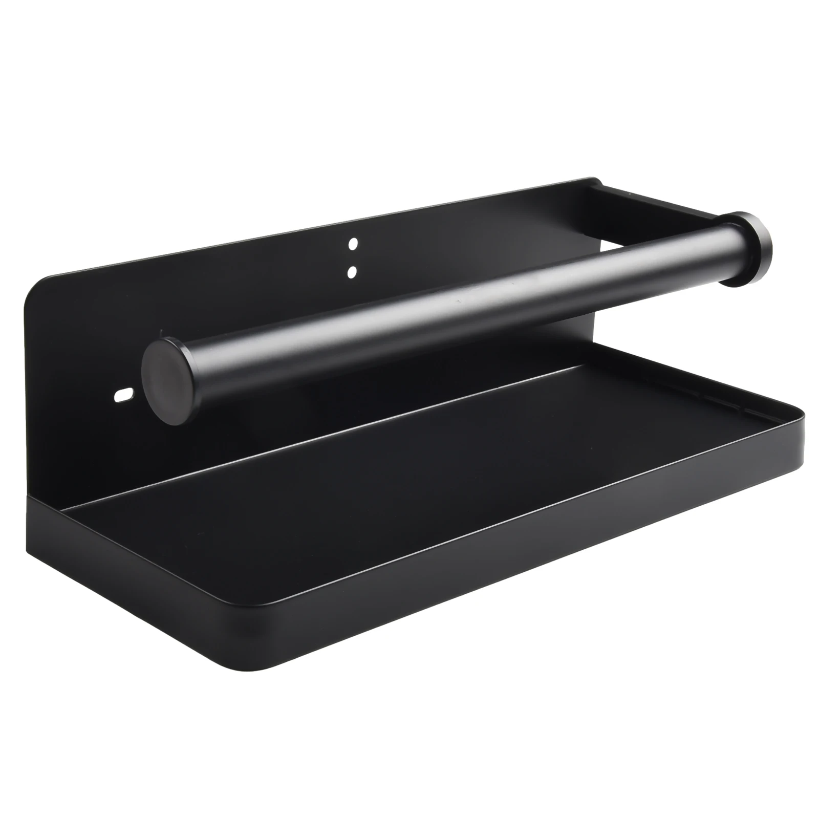 

Towel Shelf Owel Shelf Aluminum Alloy Black Brand New Easy Installation Kitchen Paper Towel Shelf Versatile Design