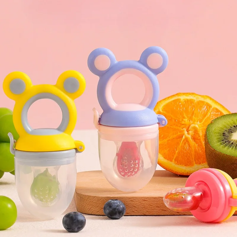 3 In 1 Fresh Fruit Food Silicone Kids Nipple Feeding Safe Milk Feeder For Baby Pacifier Bottles Nipple Teat Nibbler