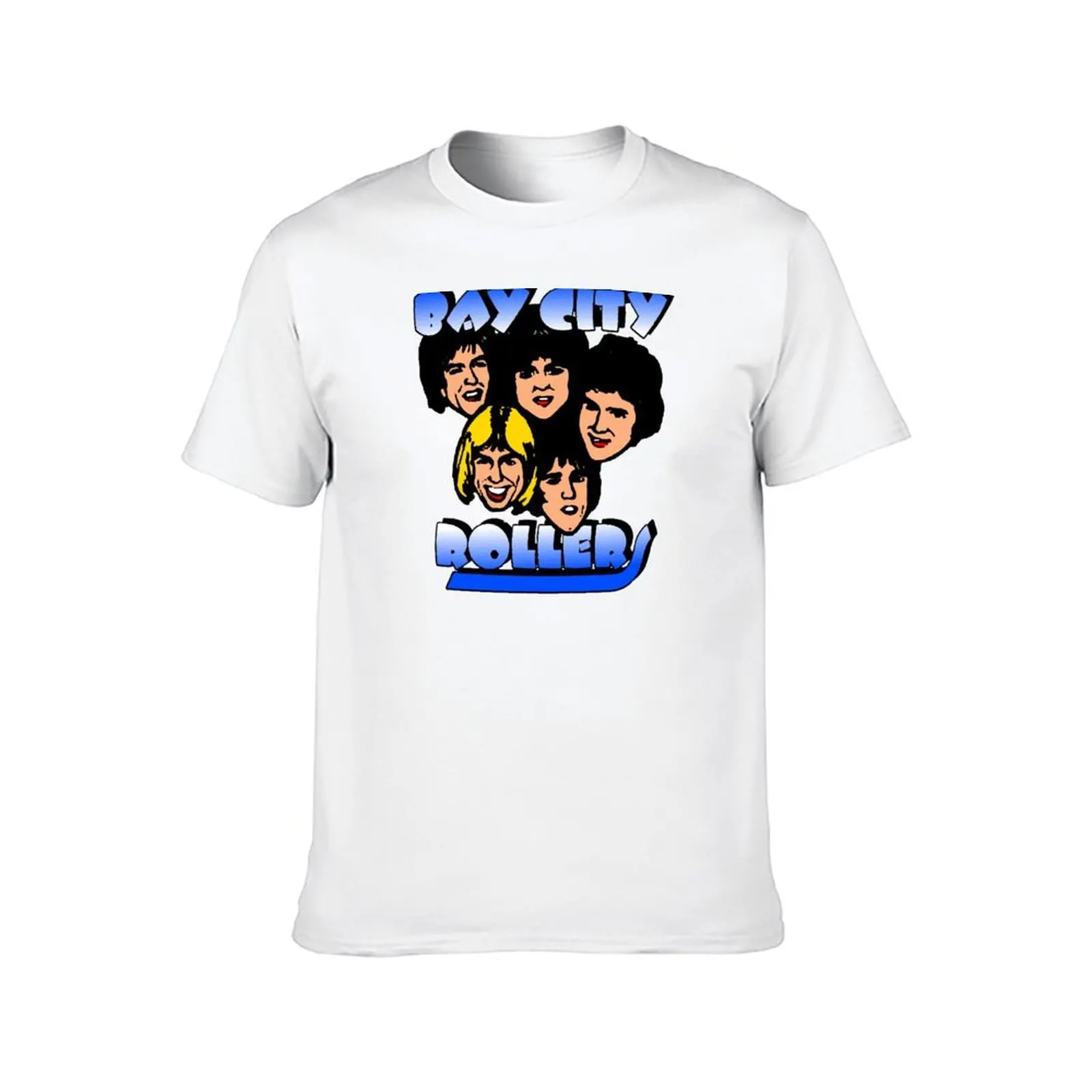 تي شيرت Bay City Rollers Group Portrait تي شيرت رجالي قطن تي شيرت رجالي عادي #2