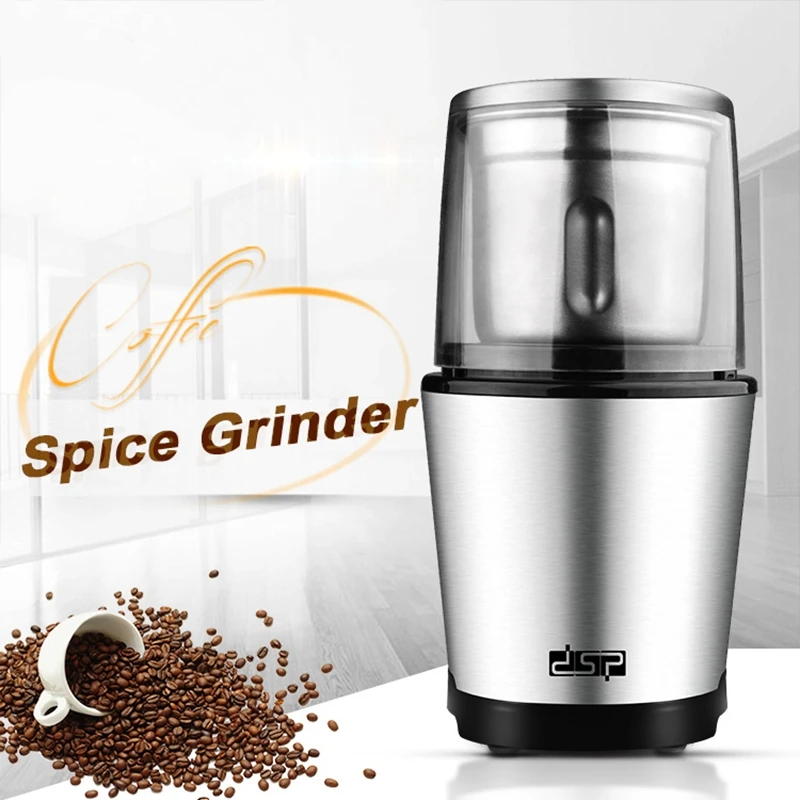 Coffee Grinder Mini One-Touch Electric Automatic Grinding Portable Coffee Bean Grass Nuts Herbs Grains Pepper Spice Mill Machine