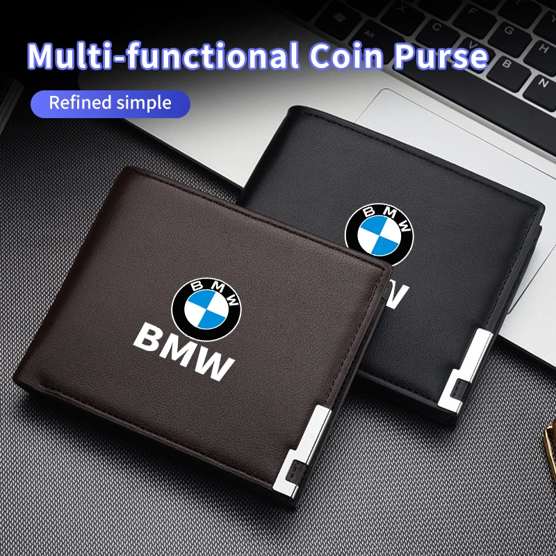 Men Wallet Leather Business Bank Card Coin Purse Card Holder Long Pocket For BMW E90 E60 E46 E39 F30 E87 X3 X4 X1 G30 G20 M3 M5