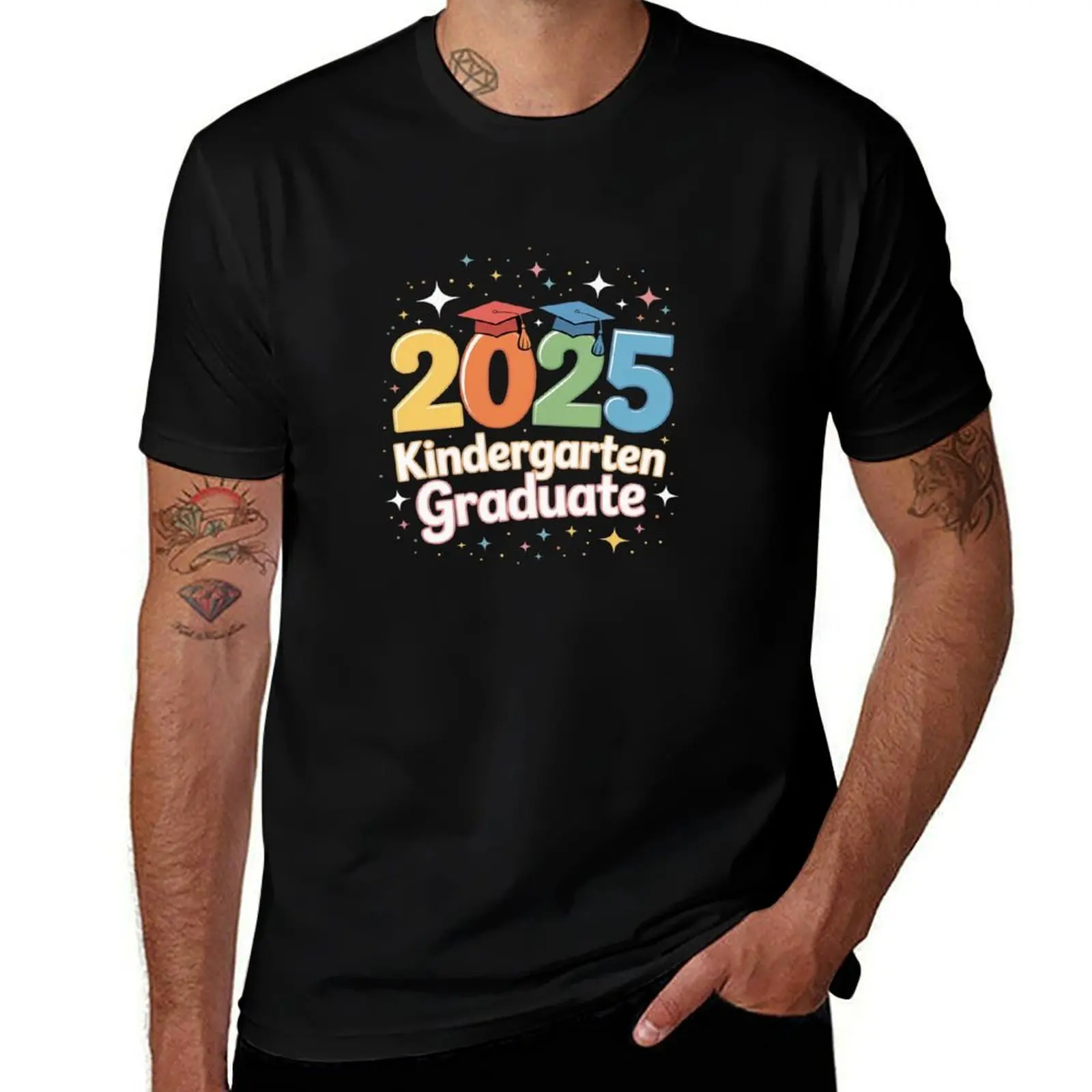 

2025 Kindergarten Graduate Cute Kids Graduation Design T-Shirt customs design your own clothes for men