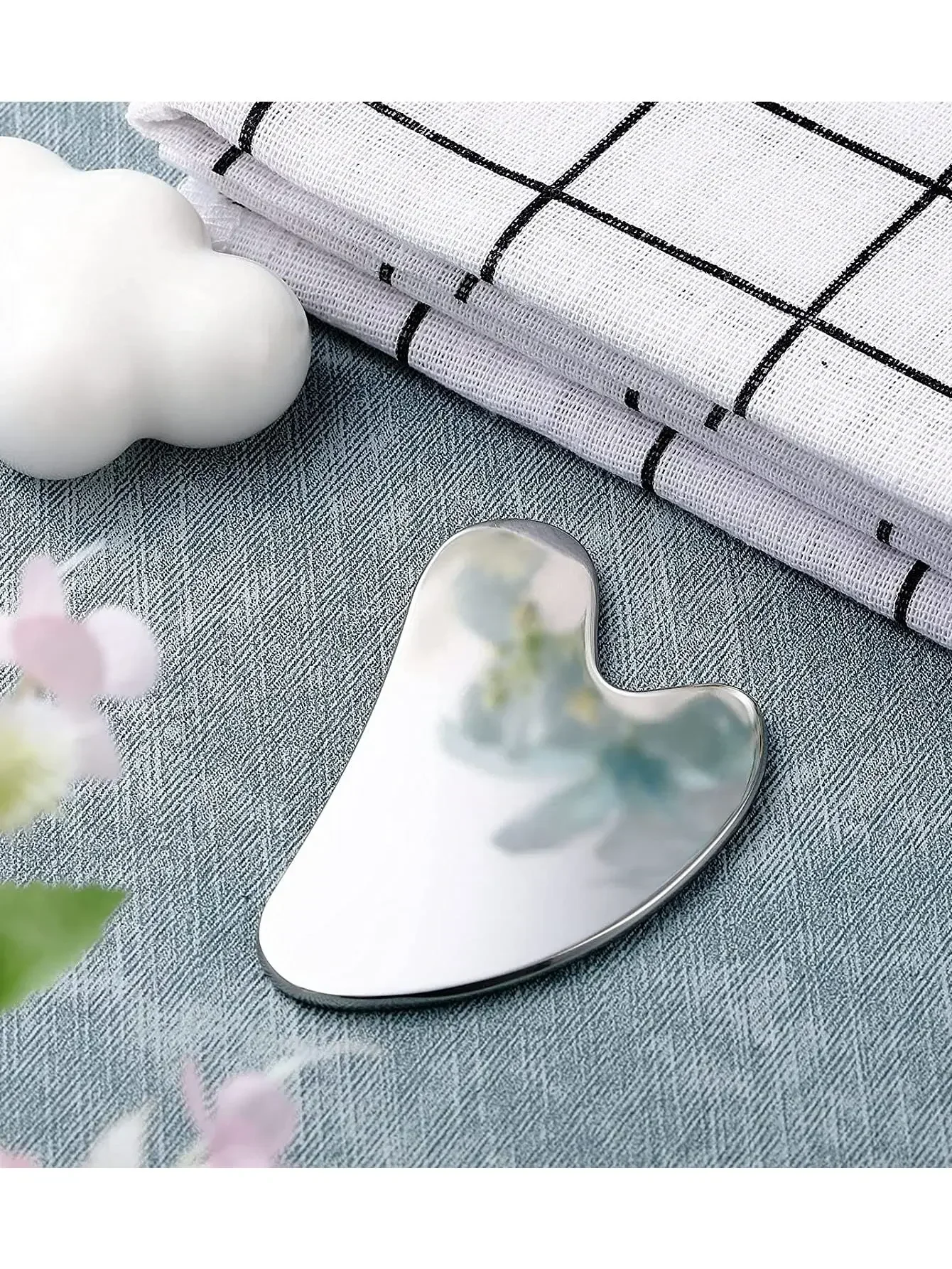 Edelstahl Gua Sha Schabebrett - Premium-Werkzeug für Physiotherapie und Entspannung