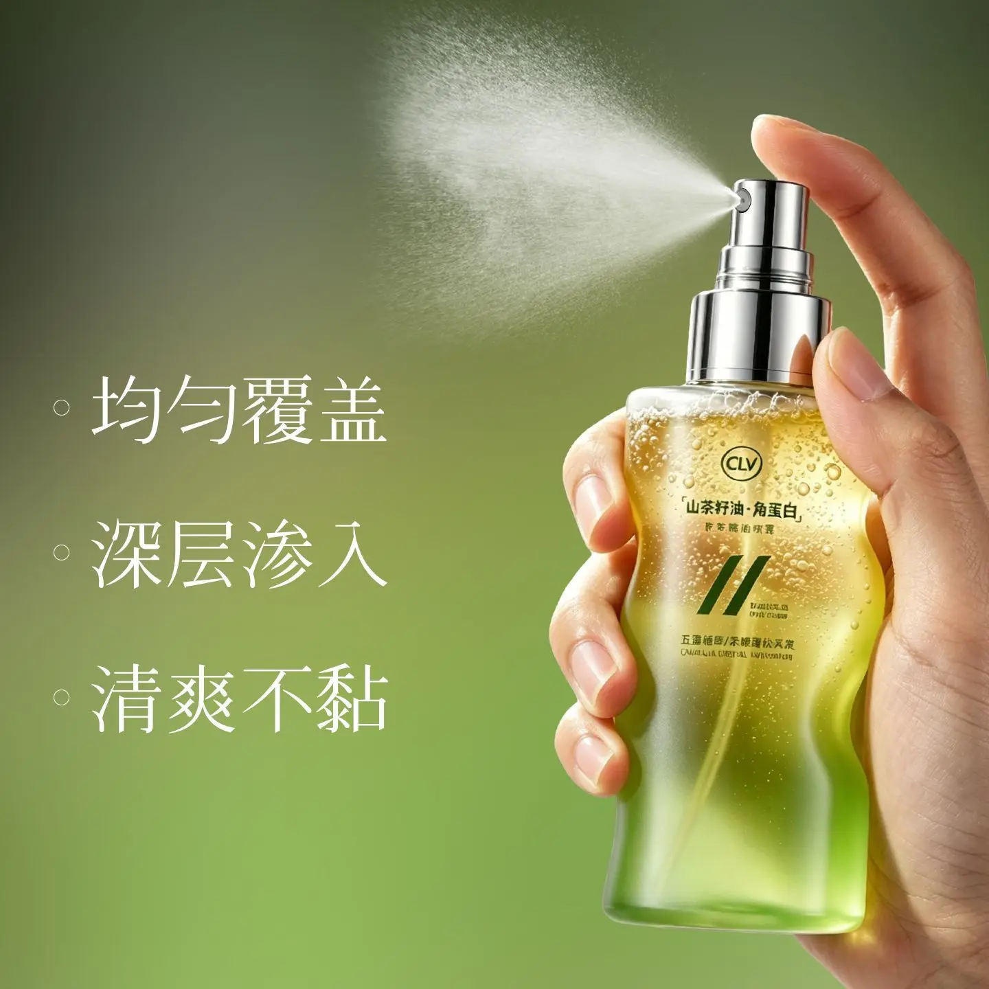Camellia Oil Jasmine Hair Oil Spray, Nourishing Anti-Breakage Smoothing Frizz Control Long-Lasting Fragrance