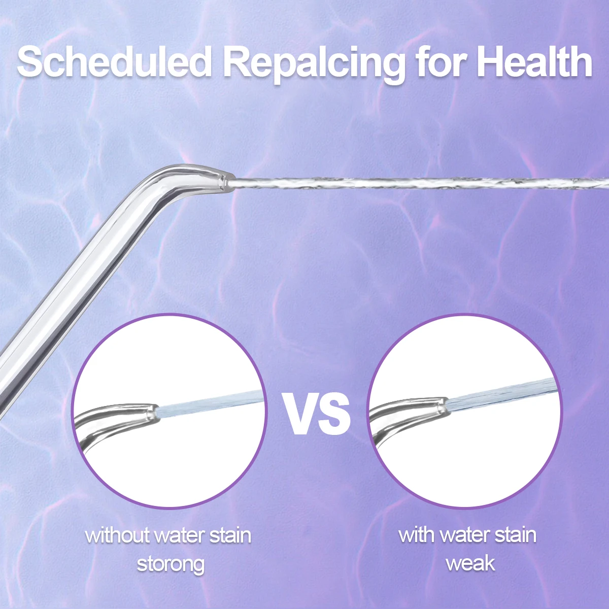 Accesorios de higiene bucal estándar para waterpik, WP-100, WP-450, WP-250, WP-300, WP-660, para Waterpulse, Nicefeel y Flycat, 8 Uds.