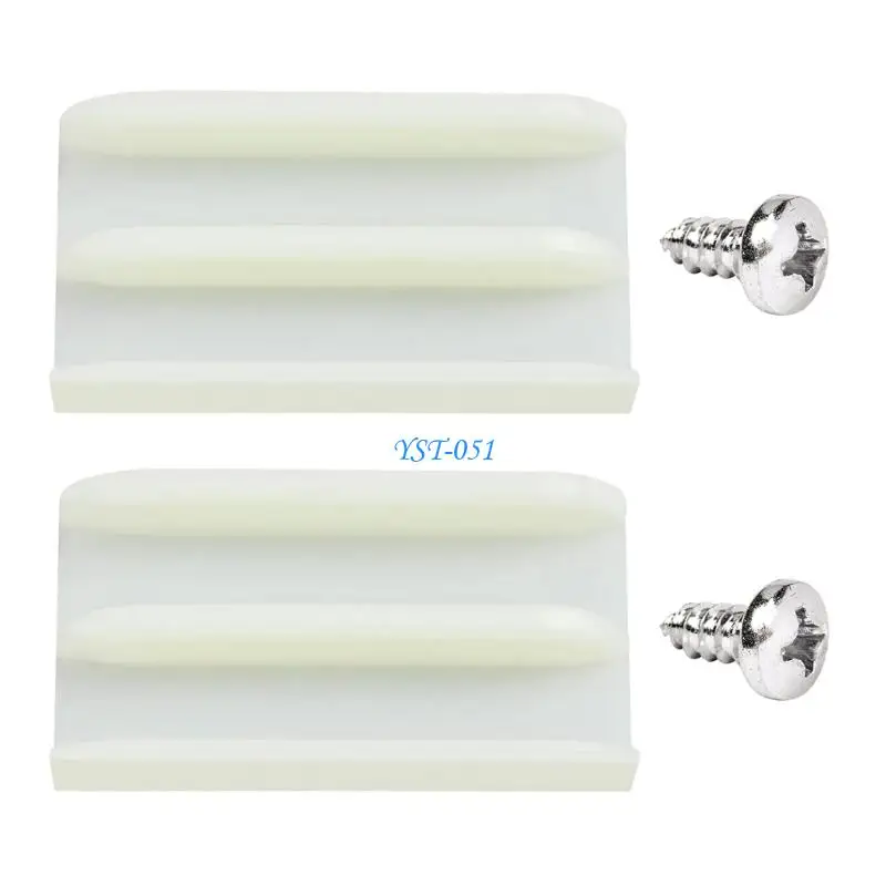 E15A Strong Plastic Sliding Shower Door Track No Special Tool Need for 7/16 Inch