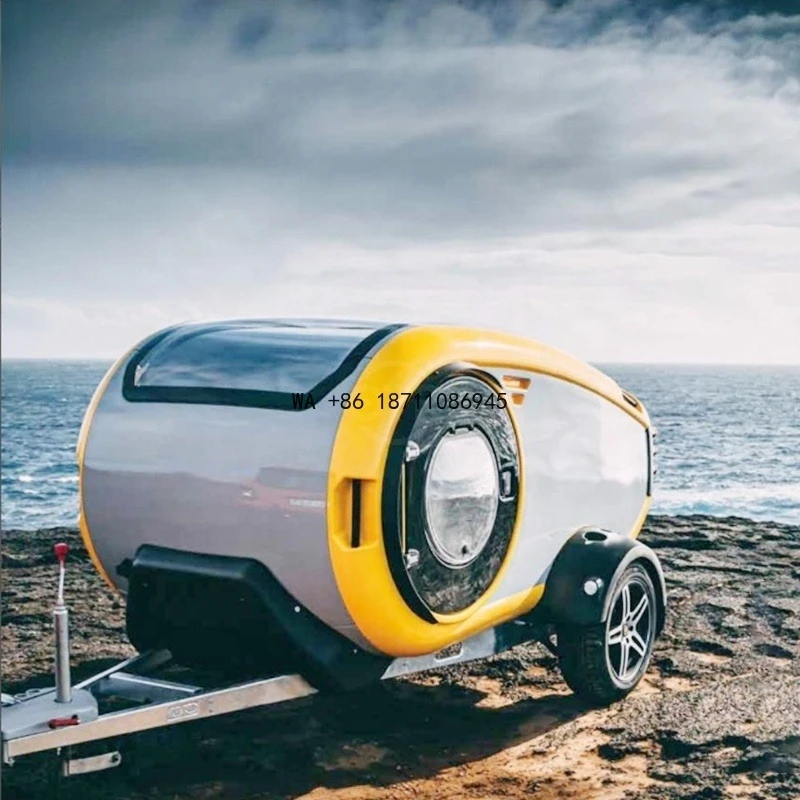Hot Sale Mini Fiberglass Travel Trailers Modern Offroad Caravans for Camping Direct Factory Outdoor Use Fremantle Truck
