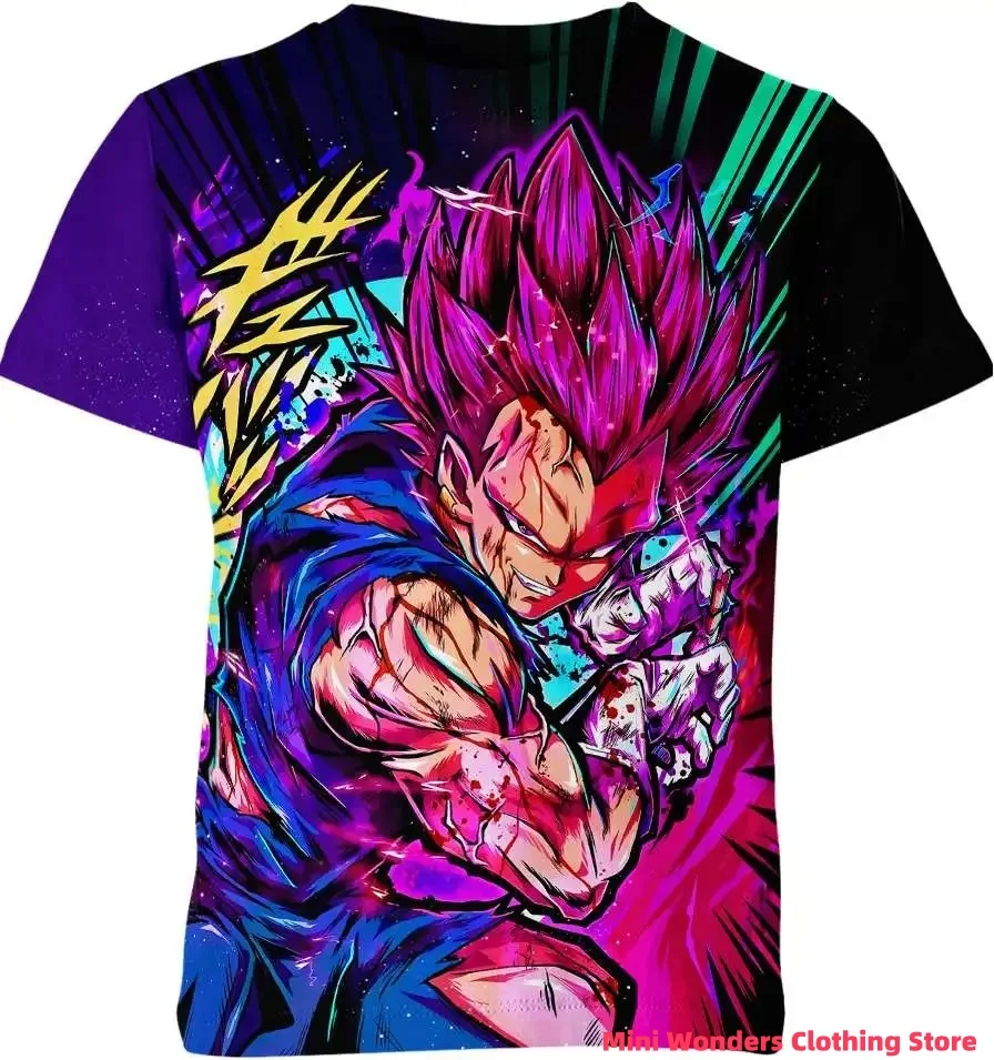 

2025 Summer Cartoon Japan Style Anime New Dragon Ball Z Cosplay T-shirt Short Sleeve Children Tees Shirts Unisex Clothes Tops