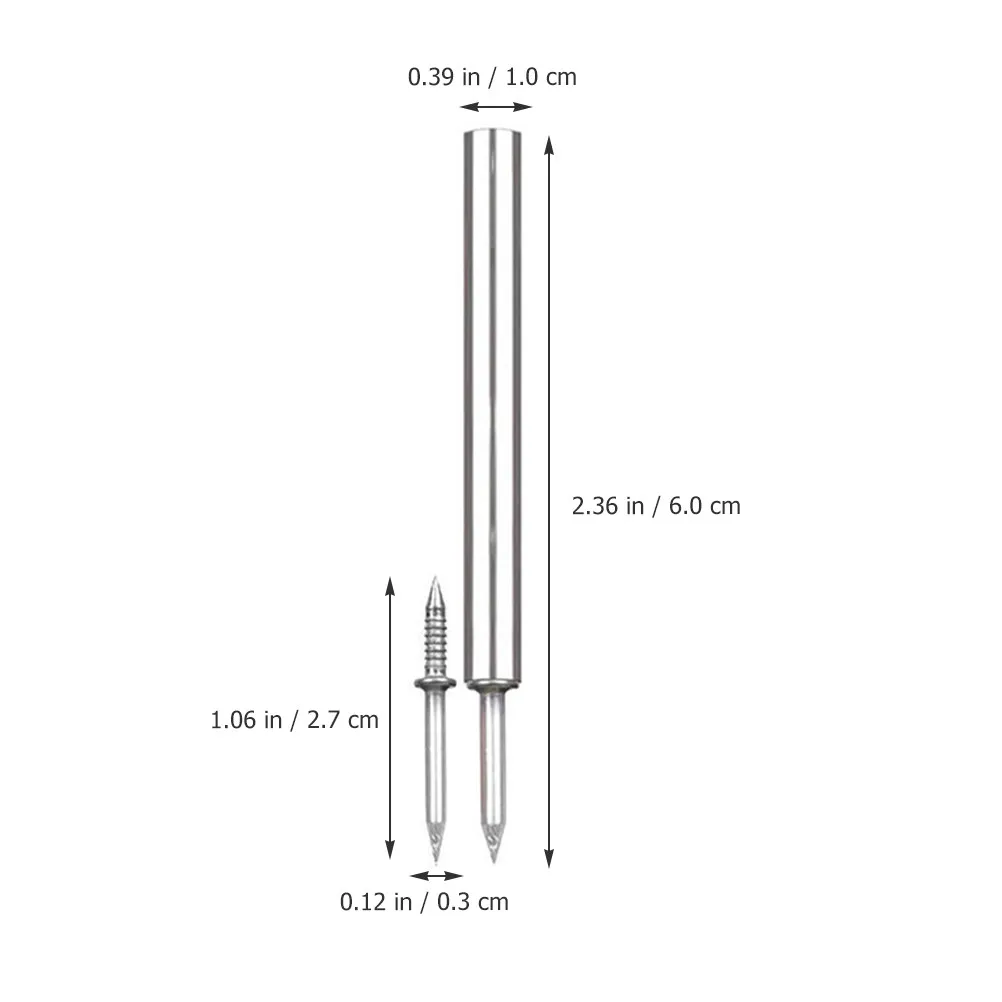 1Set Double Headed Seamless Picture Nails Iron Material Heavy Duty Wall Hanging Kit for Wood Drywall Plaster Home Renovation