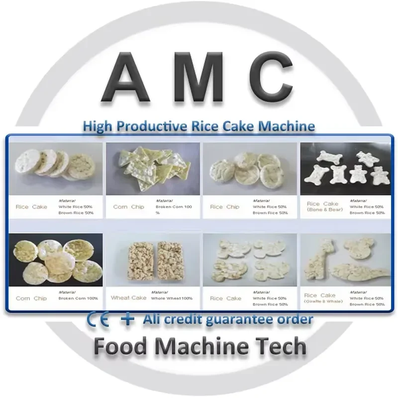 2026 CE Korean Fried Rice Cake Maker + Topokki Rice Cake Packing Machine + 2022 New Style Poping Puffed 80mm Diameter Rice