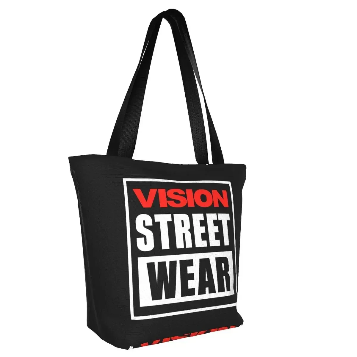 Custom Vision Street Wear Shopping Canvas Bags Women Recycling Grocery Shopper Tote Bags