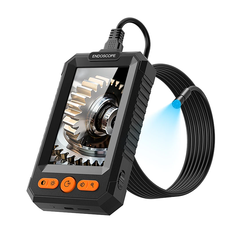 4.3'' Display Detachable Design Endoscope Camera 2-100m Rigid Cable Single 8MM Pipe Borescope Inspection Camera for Pipeline