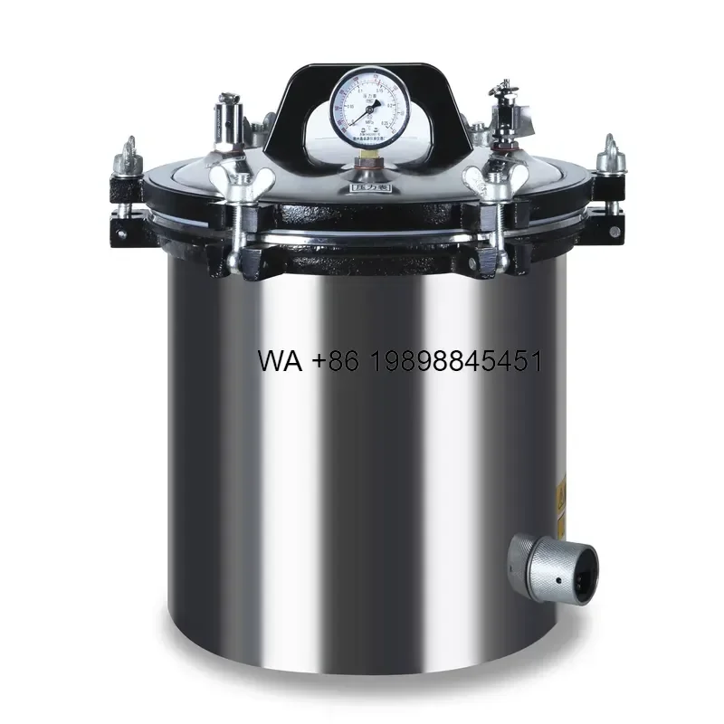 Wmwmnu for Portable LPG Heating Medical Dental Autoclave Laboratory Mushroom Autoclave 24 Liter 18 Liters