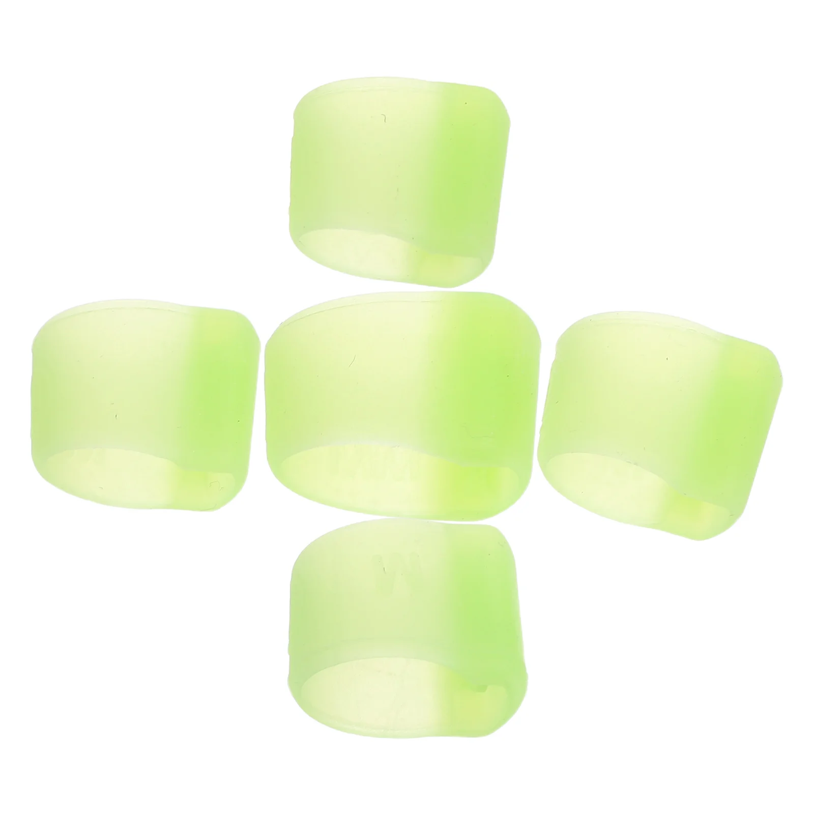 

5pcs Pipa Fingertip Guards Silicone Finger Protectors Nail Covers For s Adults String Instruments Practice Performance Guitar