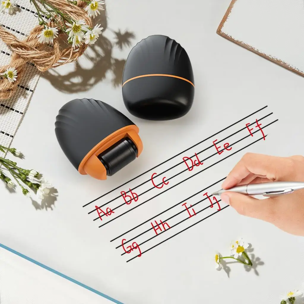 Roller 4 Line Seal Suitable for Classroom Assignments Assisted Handwriting Practice Standard Letter Height and Line Spacing