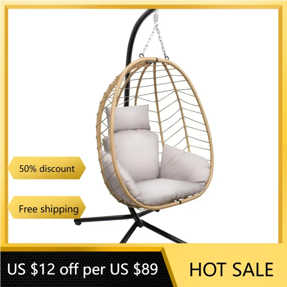 

Hanging Chair With Stand Patio Hammock Swing Chair Outdoor Garden Swings Furniture