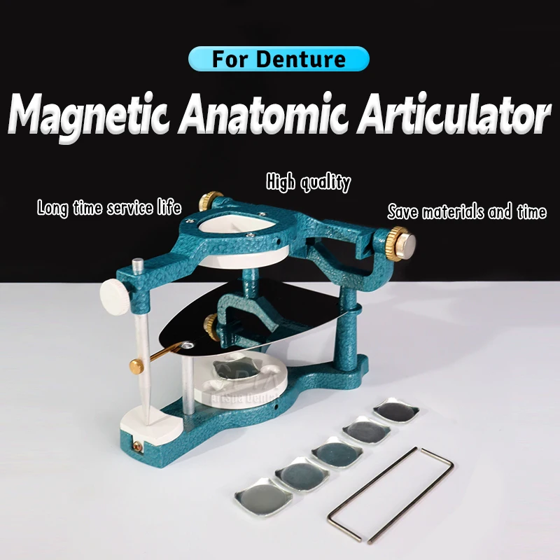 Dentistry Adjustable Silvery Alloy Metal Articulators Big Size Denture Magnetic Anatomic Articulator Dental Lab Equipment Tools