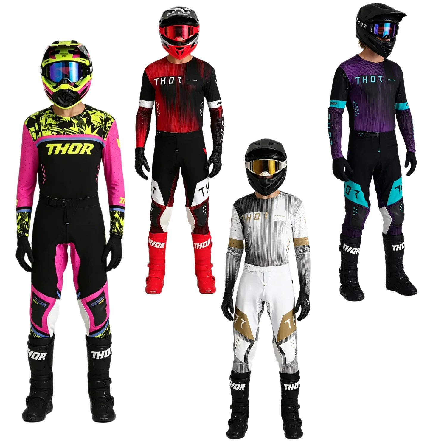 Motorcycle Gear Bundle - ชุดอุปกรณ์มอเตอร์ไซค์ 2027 fh Prime Pro เสื้อเจอร์ซีย์และกางเกงเอ็นดูโร่
