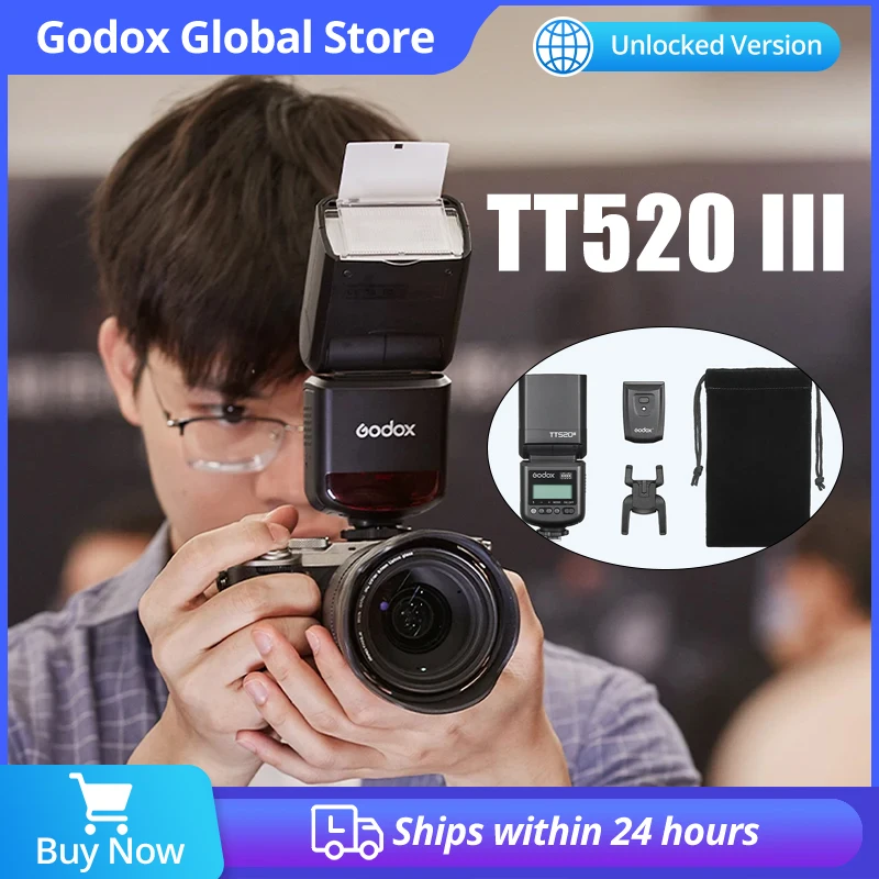 flash-godox-tt520iii-wireless-thinklite-universale-per-fotocamere-canon-nikon-pentax-olympus-dslr-compatibile-con-canon-eos-90d