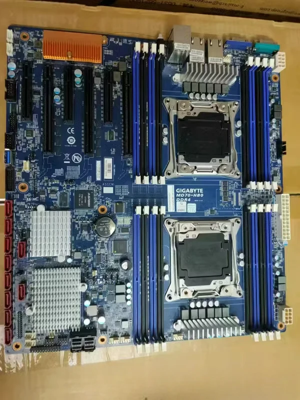 

For Gigabyte MD70-HB0 Dual X99 Main Board C612 Dual 10G Gigabit, Remote Management Z10PE-D16WS