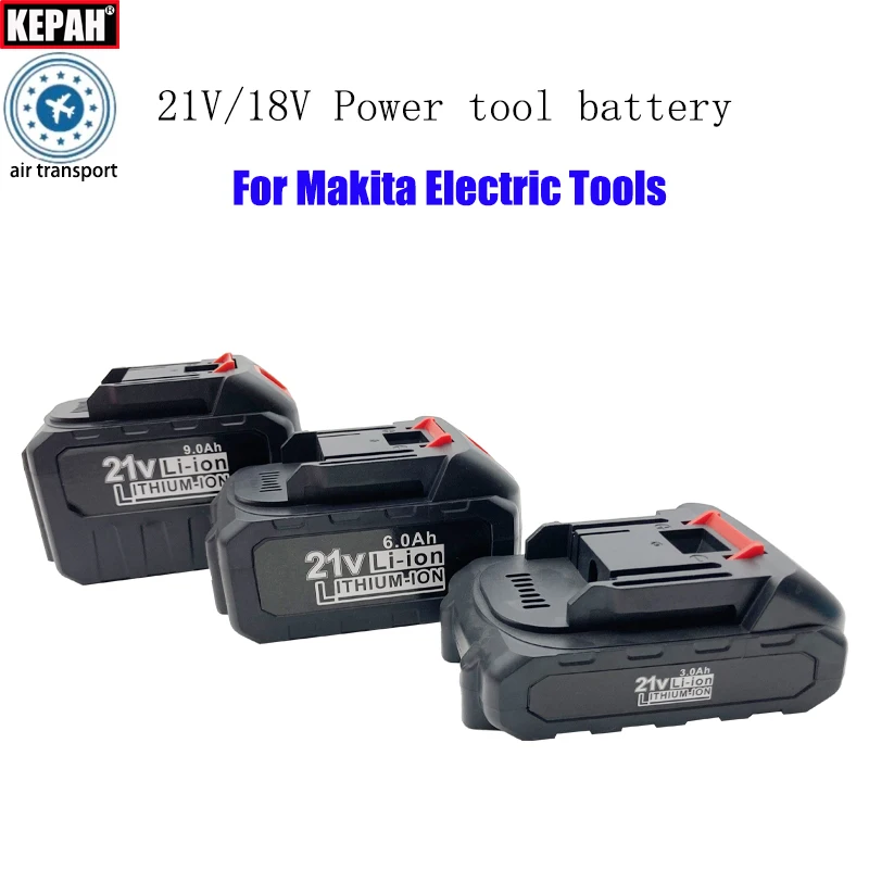Makita-Perceuse électrique 21V, 9Ah, 6Ah, 3Ah, tournevis, batterie au lithium durable, outil électrique série 18V, odorà eau haute tension