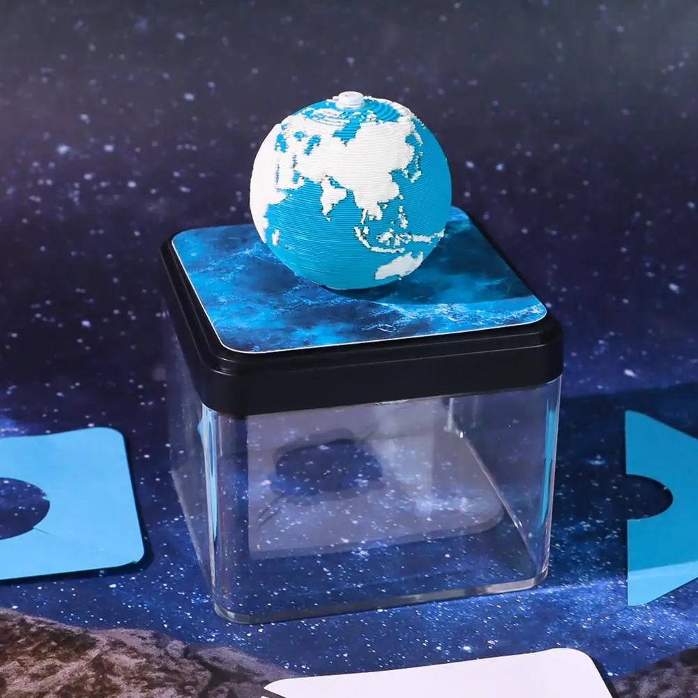 

3D-блокнот в форме Земли, 3D-блокнот-календарь на 2026 год, бумажная скульптура, 3D-блокнот для творчества, для декора дома и рабочего стола Q3I5