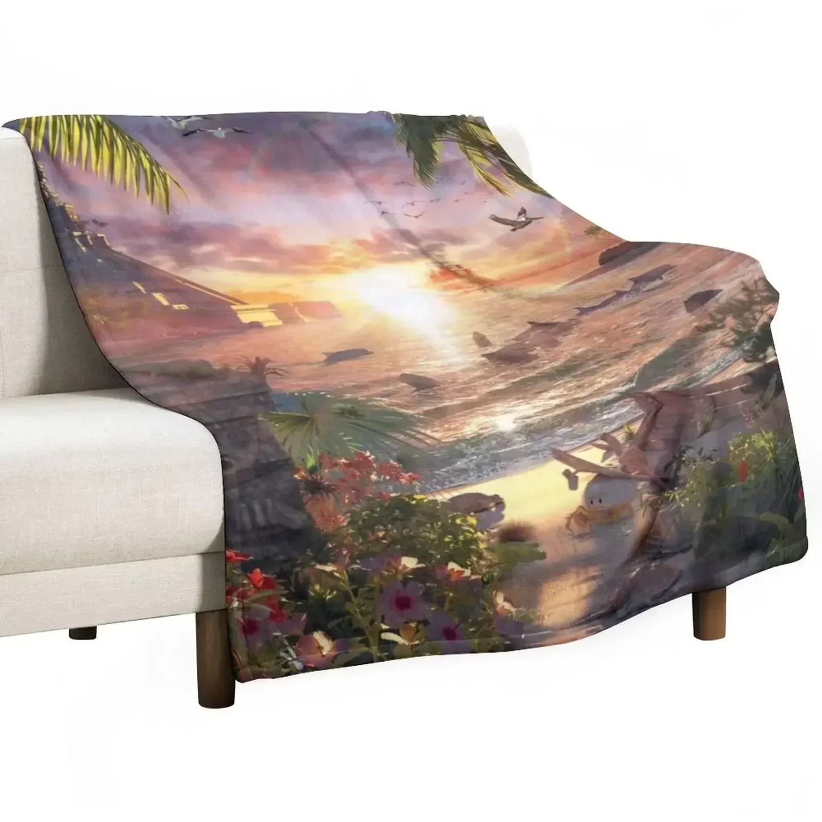 Mystical Bay Throw Blanket Breathable Lightweight Blanket for Adults Kids