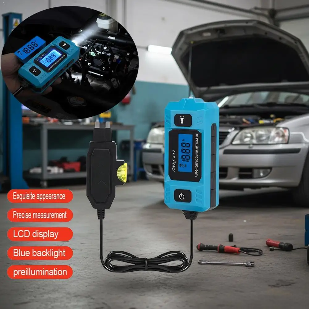 

Тестер автомобильных цепей, тест тока, высокоточный диагностический инструмент для предохранителей, 12 В, ремонтный детектор, гальванометр, автомобильные аксессуары