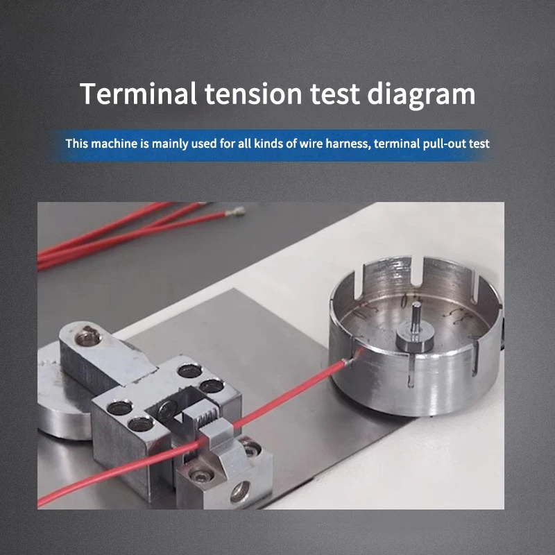 JC-Q100 Terminal Tension Tester Electric Digital High-Precision Touch Screen Wire Harness Tensile Pull-Off Force Testing Machine