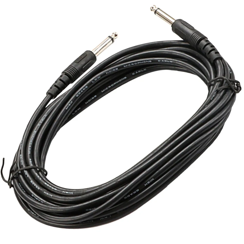 5M Guitar Audio Patch Cable Reliable Plastic Build Easy to Store Connect Wire for Musical Instruments and Effect Pedals Setup