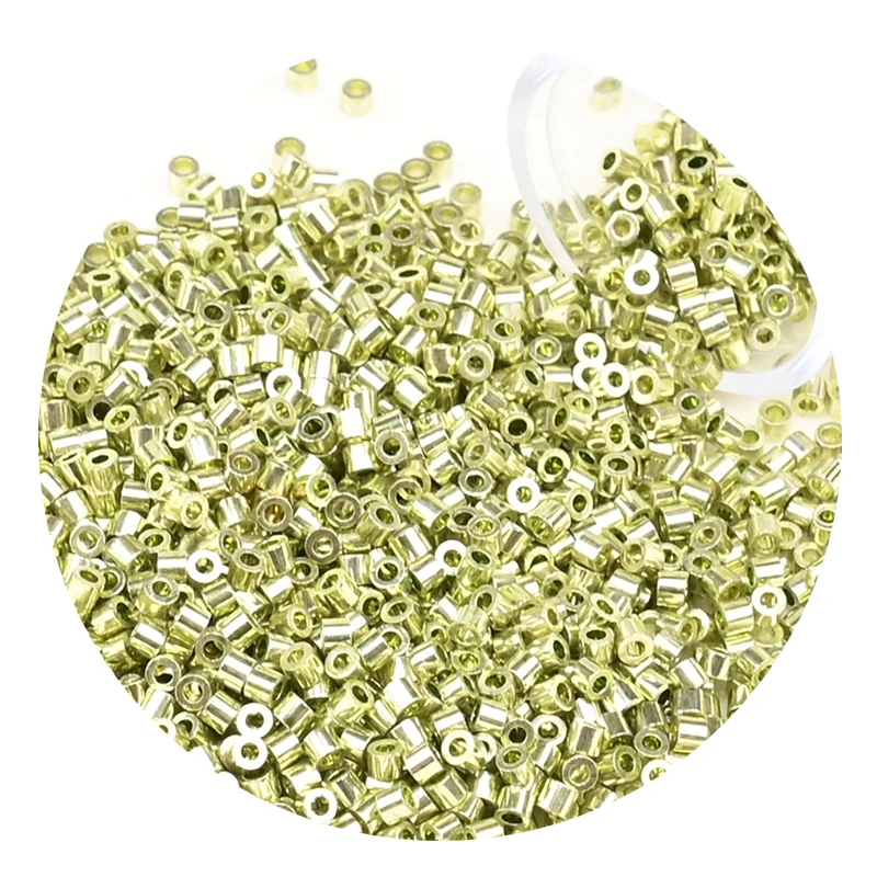 Uniform 11/0 antike goldene japanische Glasperlen zur Herstellung von Schmuck im französischen Stil, handgefertigte Perlenketten 1100 Stück/Packung