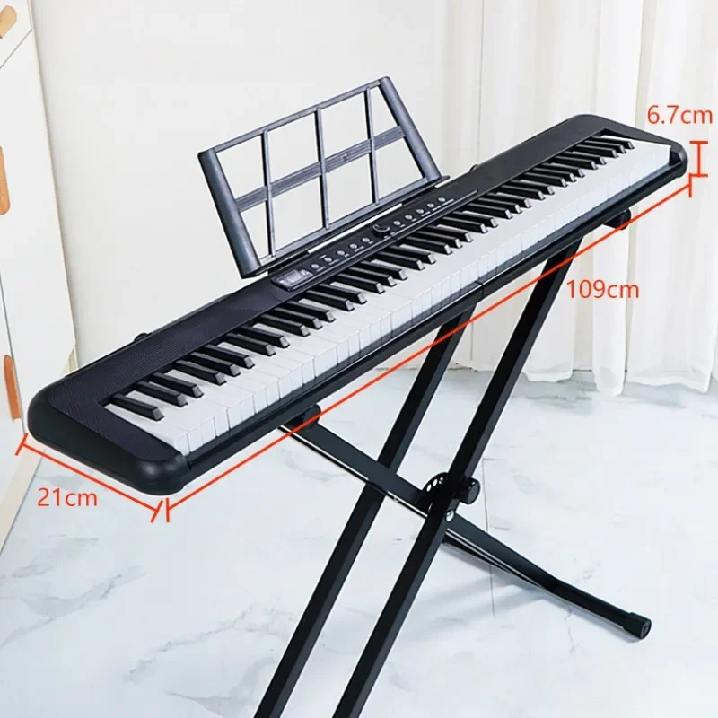 Portable Electronic Piano Musical Keyboard 88 Keys Professional Beginner Adults Children Electric Organ Electronic Instrument