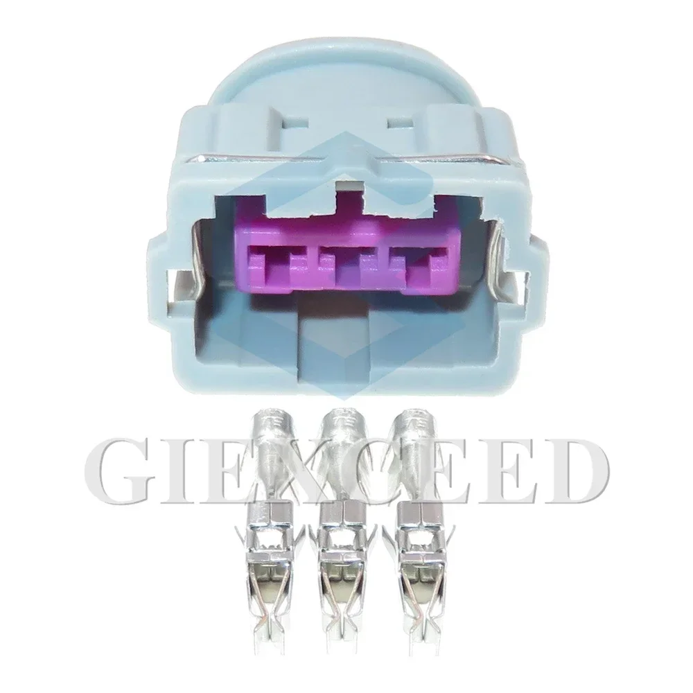 

2 Sets 3 Pin Automobile Wire Harness Unsealed Socket With Terminal 3.5 Series Auto AC Assembly Plastic Housing Connector