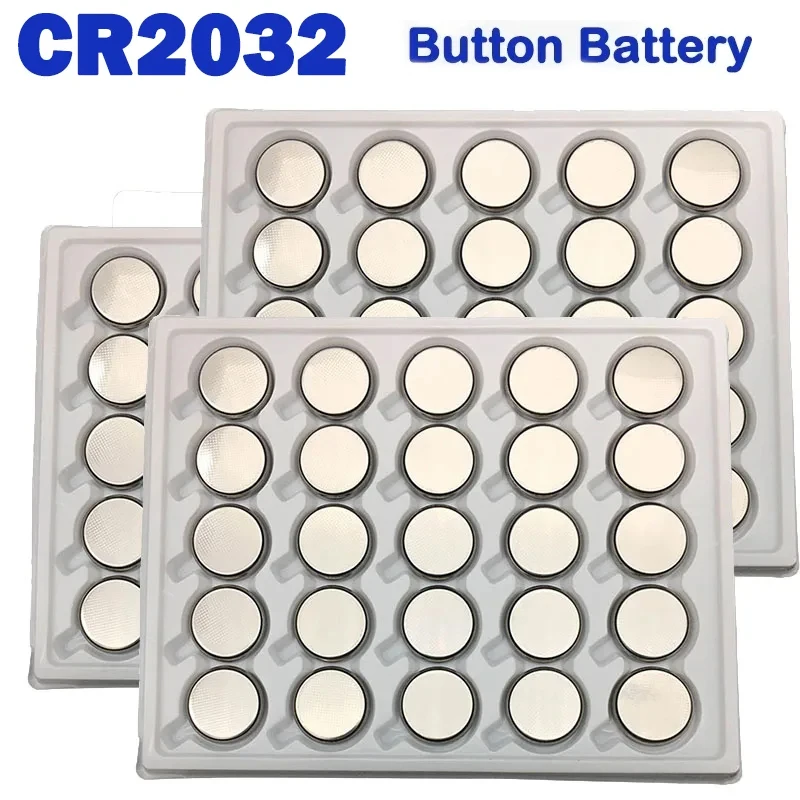 25pcs/50pcs/100pcs 3V CR2032 lithium button battery BR2032 DL2032 CR2032 watch calculator toy car remote control button battery