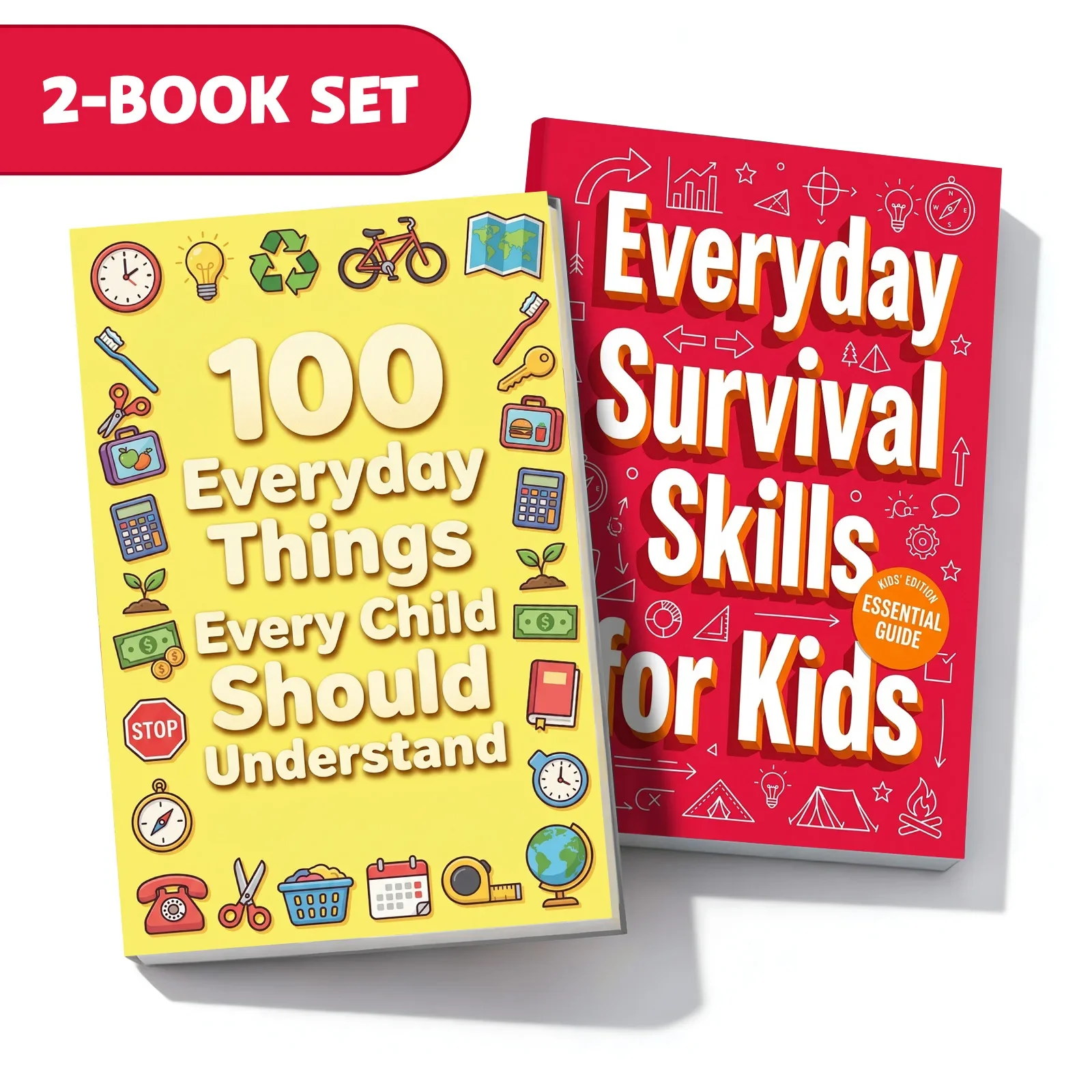 2-Book Everyday Readiness Set for Kids, Everyday Survival Skills for Kids and 100 Everyday Things Every Child Should