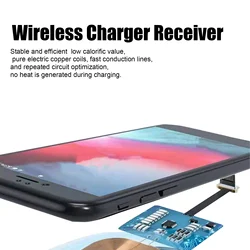 10W Fast Wireless Charging Receiver Type C Interface Wireless Charger Receiver Chip for Mobile Phones