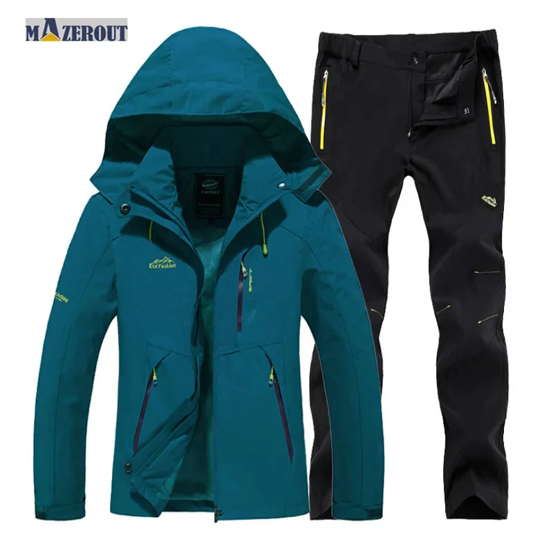 

Men's Outdoor Fishing Hiking Camping Trekking Climbing Jackets Fish Climb Travel Quick Dry Sport Trousers Suit Fall Summer Pants