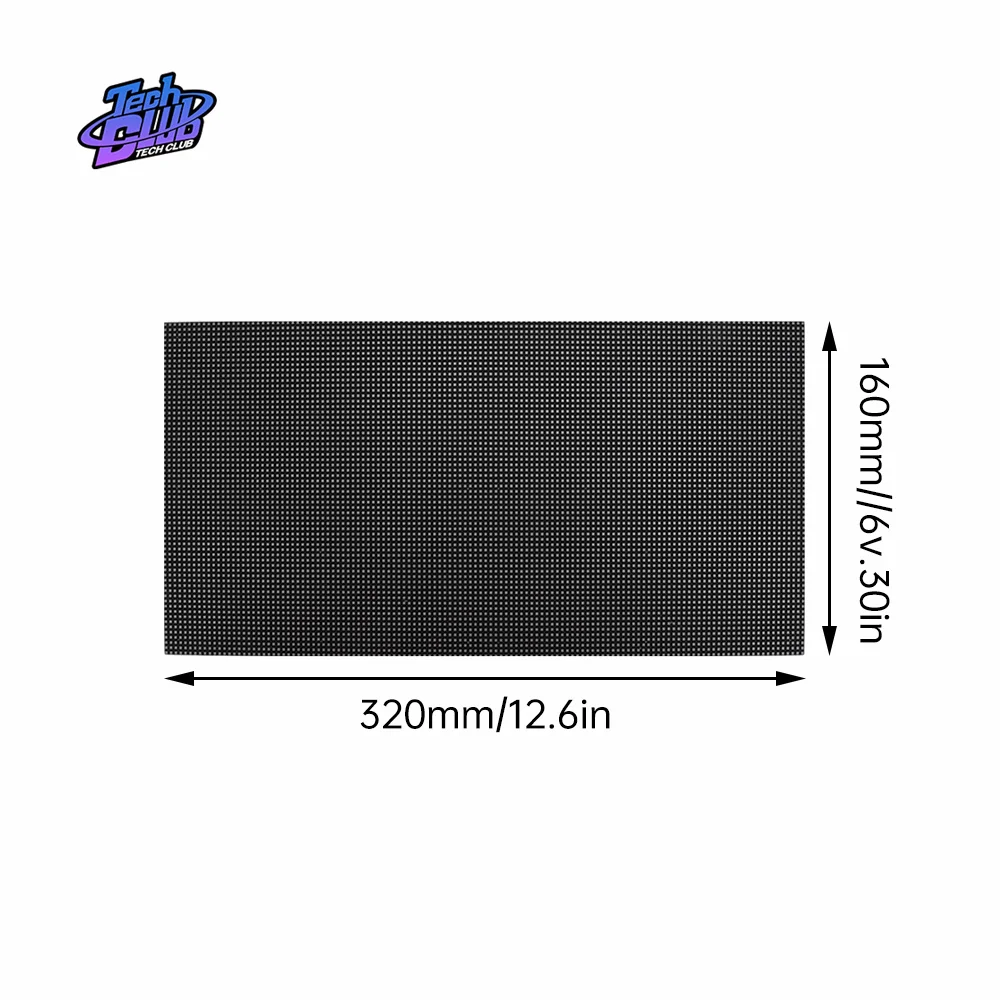Módulo de Display LED Indoor Full Color, P2.5, 320mm x 160mm, 128x64 Pixels, SMD2121, 32Scan, RGB, Painel LED para Kit Eletrônico