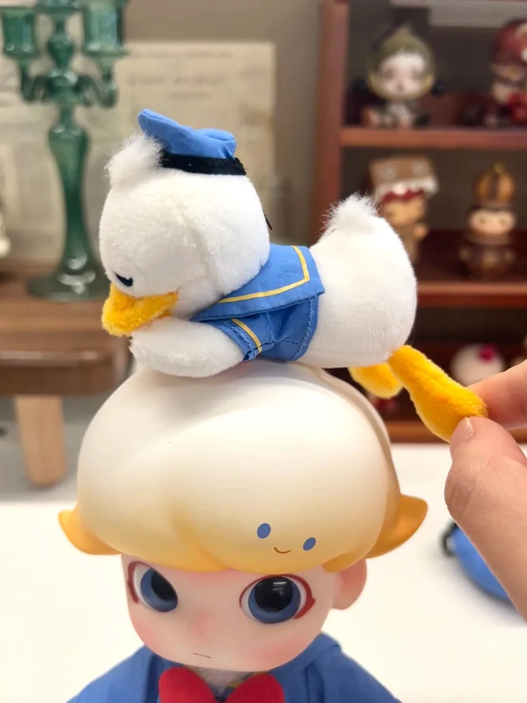 New Genuine Popmart Dimoo Donald Duck 1/8 Movable Figure Kids Plaything Cute Doll Action Figure Made By Hand Birthday Gift Toy