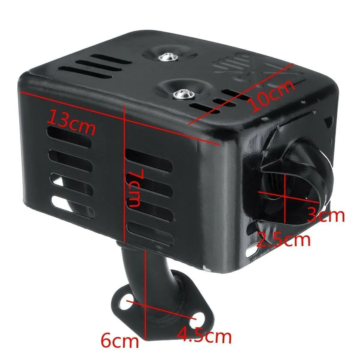 1 مجموعة كاتم الصوت العادم + طوقا لهوندا GX120 GX140 GX160 GX200 5.5HP 6.5HP محرك اكسسوارات السيارات #2