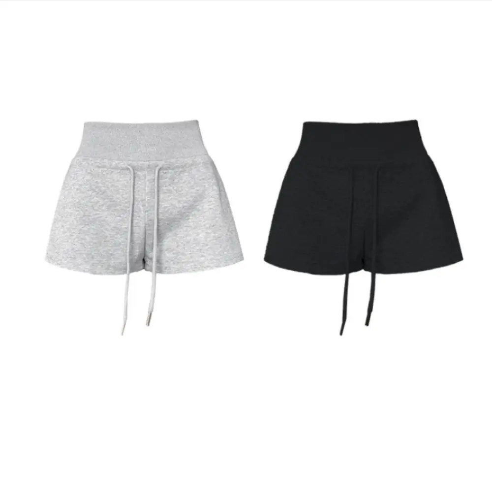 Drawstring High Waist Shorts Pajamas Pants Trousers Hot Woman Short Pants Slim Fit American Style Summer Casual Shorts