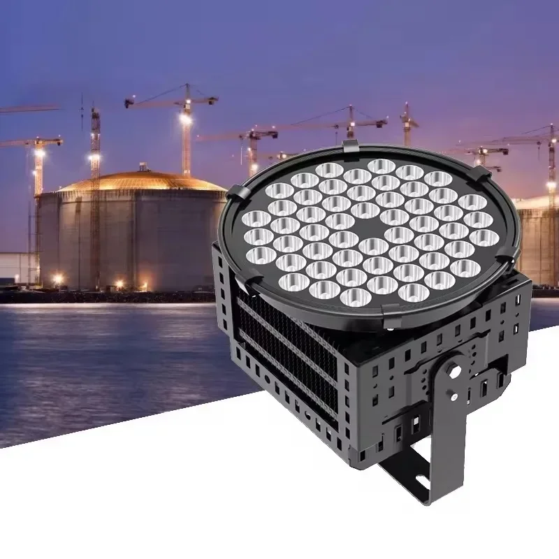 200W AC 220V High Power Outdoor LED Flood Light round Waterproof Stadium Construction Engineering Lighthouse Spotlight