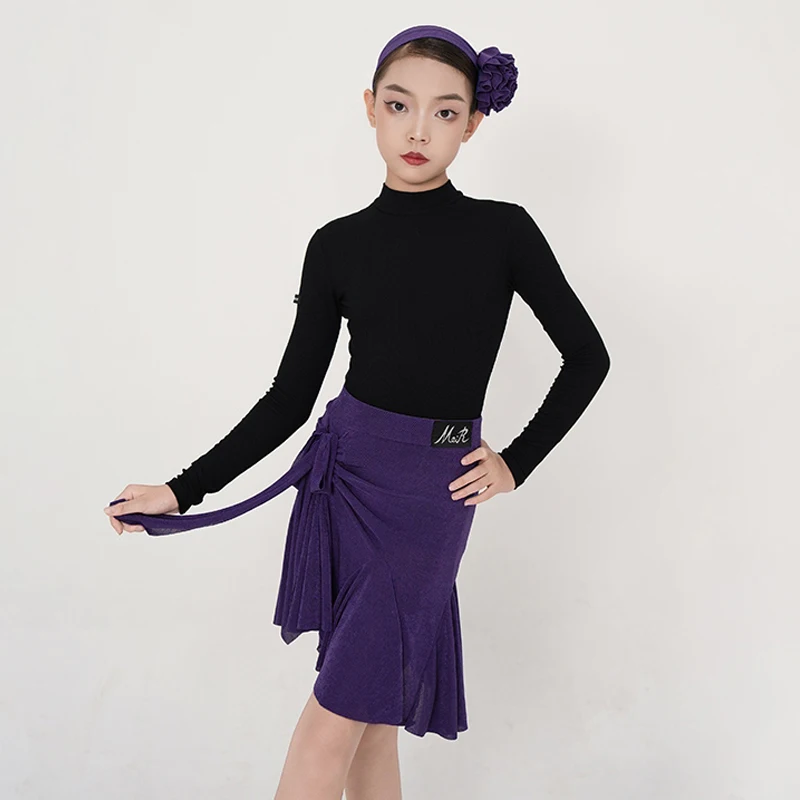 ใหม่การแข่งขันเต้นรำละตินเสื้อผ้าเด็กแทงโก้บอลรูมเต้นรำชุดฝึกซ้อมสาวละตินเต้นรำเครื่องแต่งกายการแสดง 13932