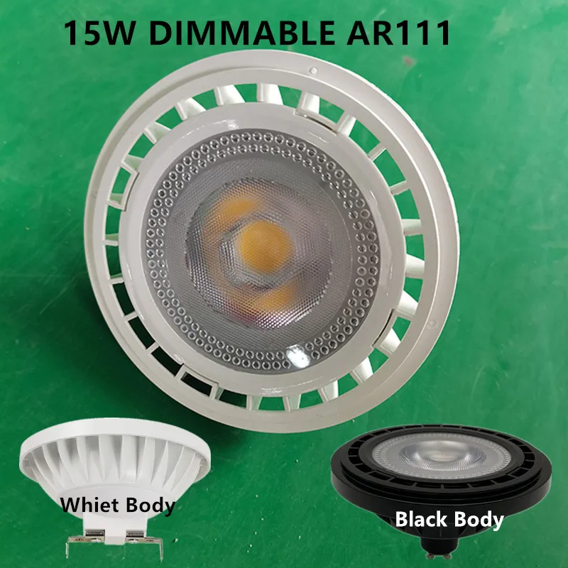 

1PCS Dimmable 10W 15W ES111 COB LED Bulb Light AR111 QR111 G53 GU10 LED Spot Light AC85-265V DC12V 3000K 4000K 6000K