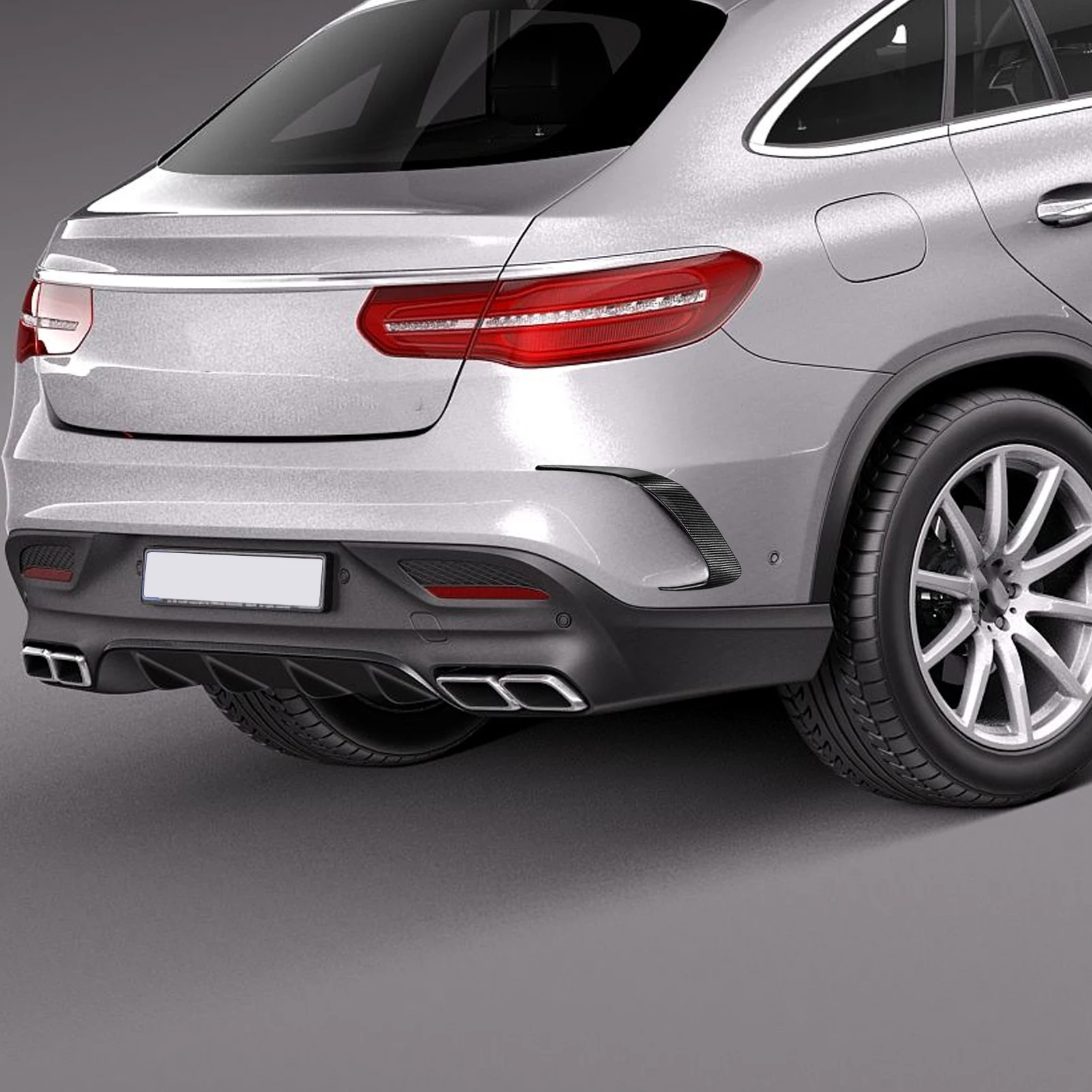 For Mercedes Benz GLE Class C292 Coupe GLE63 AMG 2015-2019 Real Dry Carbon Fiber Rear Bumper Side Fender Vents Wings Decorative