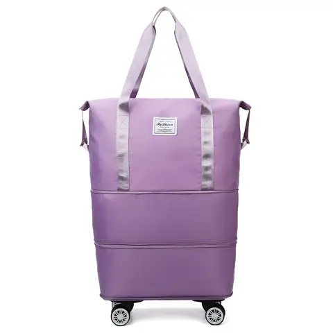 Oxford cloth large capacity travel bag Dry wet separation storage business travel luggage bag Detachable universal wheel