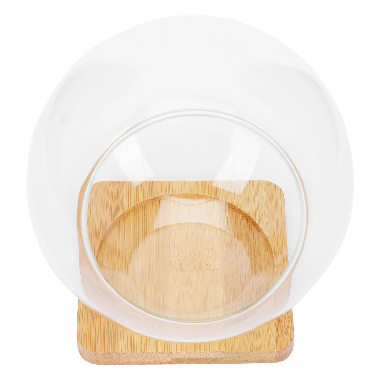 

1 set Moss Vase DIY Terrarium Kit 13 5x13 5cm Round Slope Glass Bottle Bamboo Mat Succulent Planter Home Decor Storage Container
