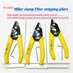 10pcs/lot F11301T Miller clamp Fiber stripping pliers F-11301T Optic Stripper Miller Wire Pilers Tri-Hole Fiber cutter